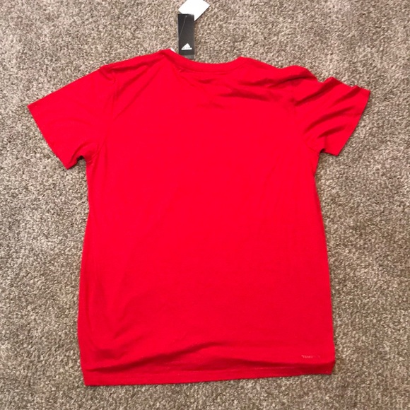 Adidas Large Red Performance Tee - Picture 2 of 3